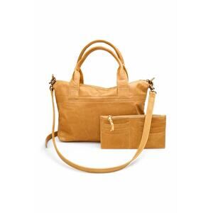 Satchel Savannah Mini Madray - Lager Leather - Bronze Hardware - NWOT